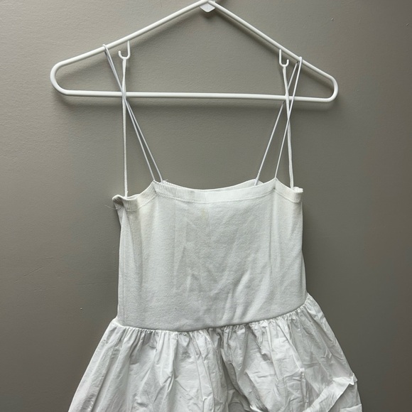 Zara White Maxi Tiered Ruffled Dress - Picture 2 of 7